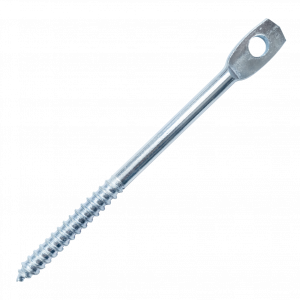 4" Eye Lag Wood Screw Zinc Plated (Qty 100)