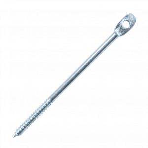 5" Eye Lag Wood Screw Zinc Plated (Qty 200)