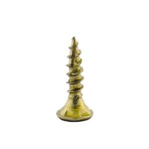 (1 LB, 326 PCS) #8 x 3/4" Premium Outdoor Deck Dura-Screws, Rust Resistant, Branze Flat Torx Star Drive Head Coarse Thread Exterior Coated Dura-Screws