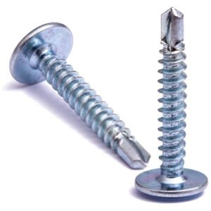 (1 CASE, 5000 PCS) #8 x 1" Zinc Plated Phillips Wafer Modified Truss Head Self Drilling Sheet Metal Dura-Screws