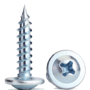 (5 LB, 1185 PCS) #8 x 3/4" Zinc Plated Phillips Wafer Modified Truss Head Twinfast Point Self Tapping Wood Dura-Screws