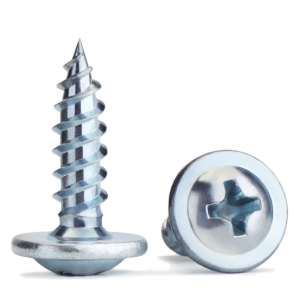 (1 CASE, 10000 PCS) #8 x 5/8" Zinc Plated Phillips Wafer Modified Truss Head Twinfast Point Self Tapping Wood Dura-Screws