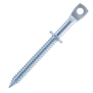 (1000-Pack) 3.25" Eye Lag Self tapping Sharp point Dura-Screws Zinc