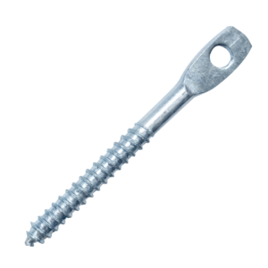 (100-Pack) 3" Eye Lag Wood Dura-Screws Zinc Plated