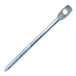 (100-Pack) 4" Eye Lag Wood Dura-Screws Zinc Platedd