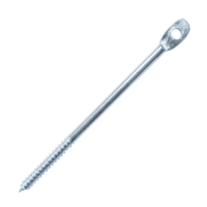 (500-Pack) 5" Eye Lag Wood Dura-Screws Zinc Plated